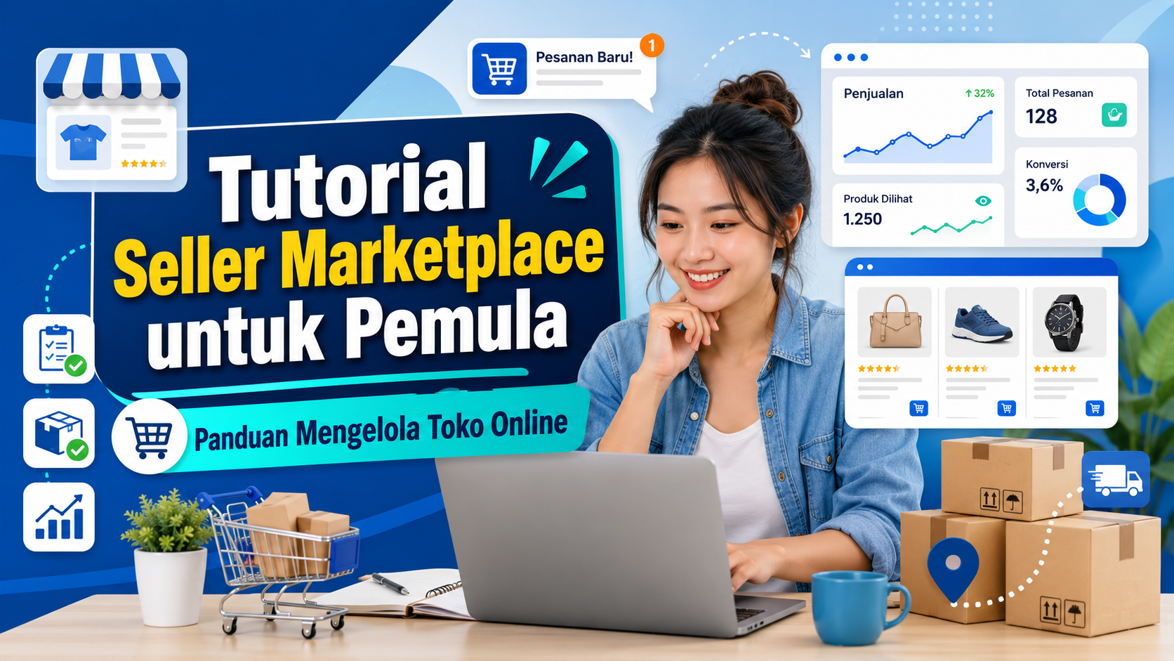 Tutorial seller marketplace untuk pemula mengelola toko online