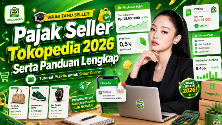 Pajak Seller Tokopedia 2026: Panduan Lengkap PPh 0,5%