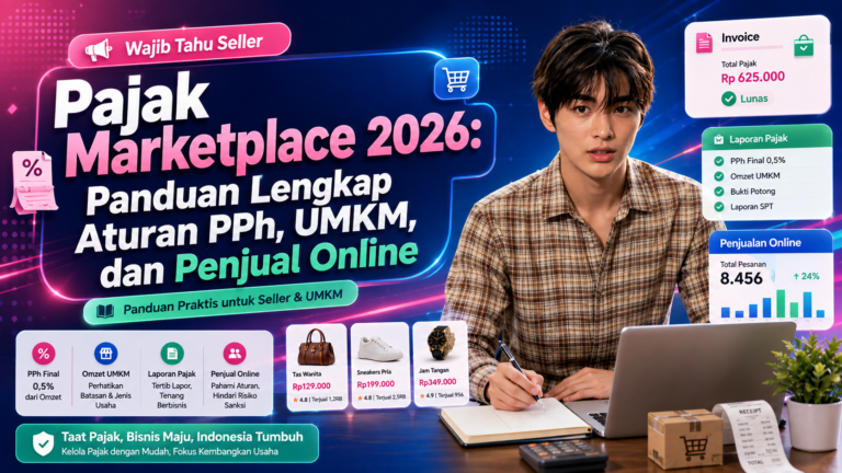 Pajak Marketplace 2026: Panduan Lengkap Aturan PPh, UMKM, dan Penjual Online