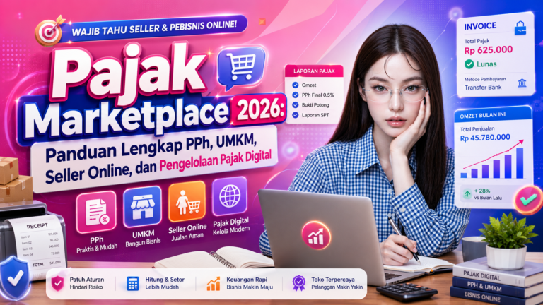 Pajak Marketplace 2026: Panduan Lengkap PPh, UMKM, Seller Online, dan Pengelolaan Pajak Digital