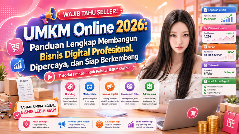 UMKM Online 2026: Panduan Lengkap Membangun Bisnis Digital Profesional, Dipercaya, dan Siap Berkembang