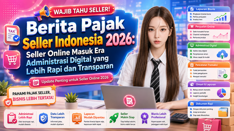 Berita Pajak Seller Indonesia 2026: Seller Online Masuk Era Administrasi Digital yang Lebih Rapi dan Transparan