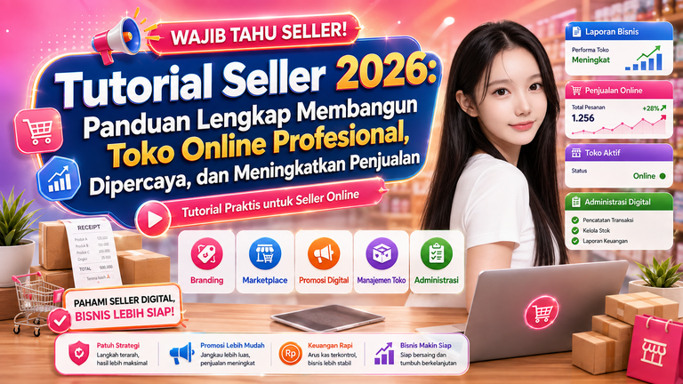 Tutorial Seller 2026: Panduan Lengkap Membangun Toko Online Profesional, Dipercaya, dan Meningkatkan Penjualan
