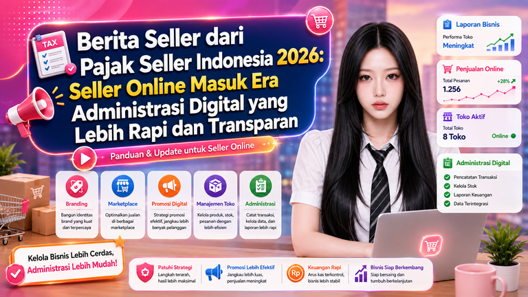 Berita Seller dari Pajak Seller Indonesia 2026: Seller Online Masuk Era Administrasi Digital yang Lebih Rapi dan Transparan
