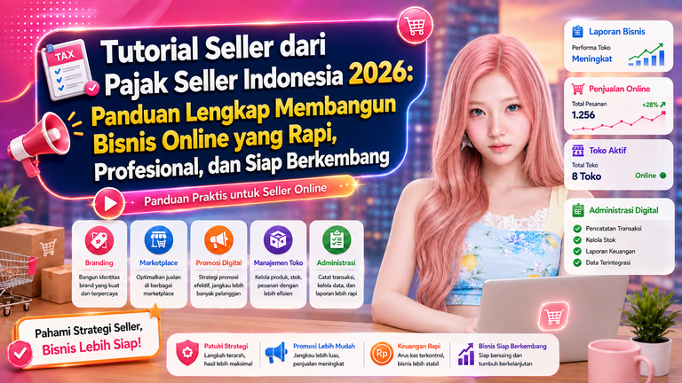 Tutorial Seller dari Pajak Seller Indonesia 2026: Panduan Lengkap Membangun Bisnis Online yang Rapi, Profesional, dan Siap Berkembang