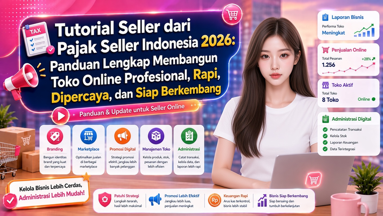 Tutorial Seller dari Pajak Seller Indonesia 2026: Panduan Lengkap Membangun Toko Online Profesional, Rapi, Dipercaya, dan Siap Berkembang