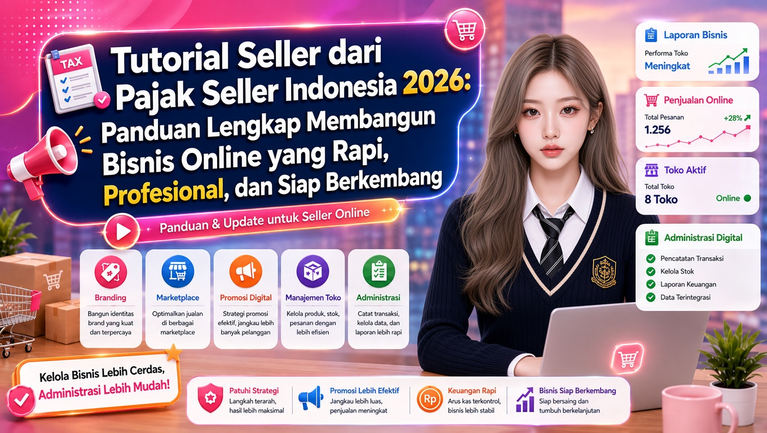 Tutorial Seller dari Pajak Seller Indonesia 2026: Panduan Lengkap Membangun Bisnis Online yang Rapi, Profesional, dan Siap Berkembang
